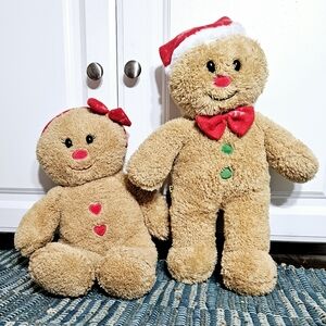 Build A Bear Gingerbread Cookie Christmas Holiday Boy & Girl Plush